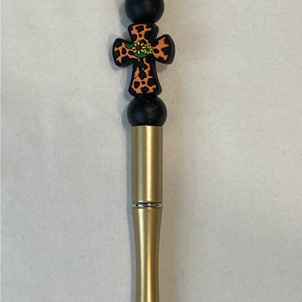 Hand Made Gold and Black Cross Pen